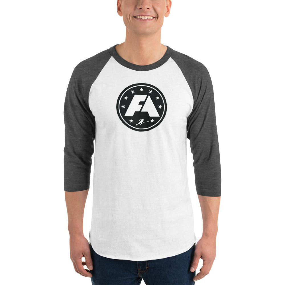 3/4 sleeve raglan shirt